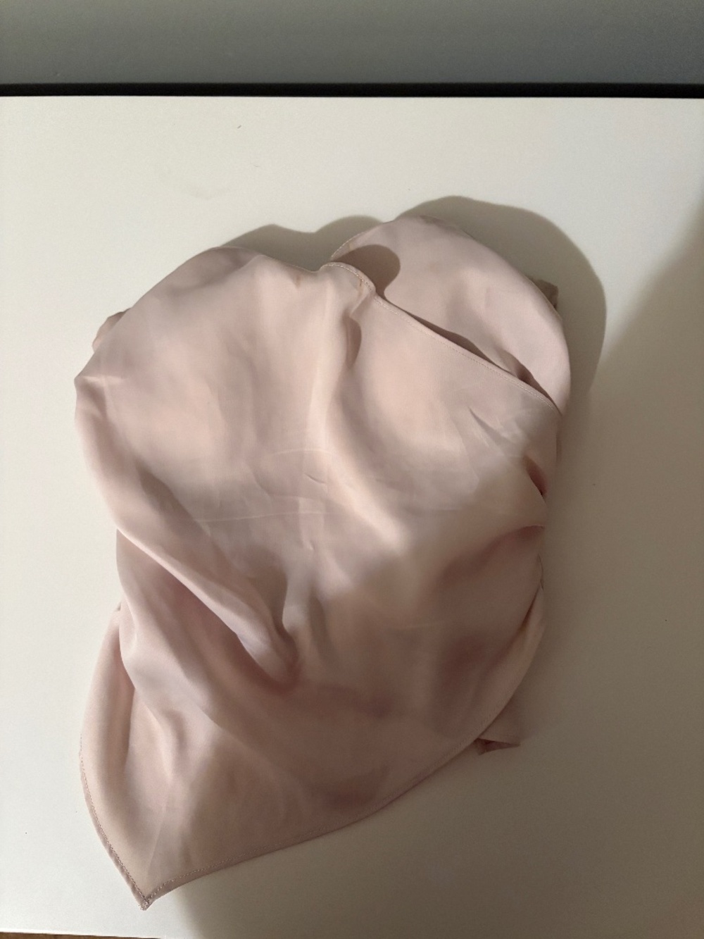 Liang Ye strapless creme going out top